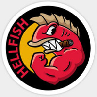 SIMPSONS Hellfish Sticker SIMPSONS Hellfish Sticker
