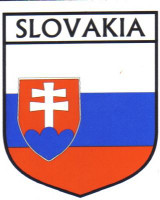 Slovakia Flag Crest Decal Sticker