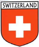 Switzerland Flag Shield Decal Sticker