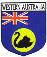 Western Australia Flag Crest Decal Sticker