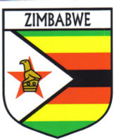 Zimbabwe Flag Crest Decal Sticker