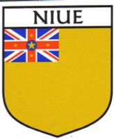 Niue Flag Crest Decal Sticker