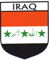 Iraq Flag Crest Decal Sticker