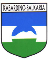 Kabardino Balkaria Flag Crest Decal Sticker
