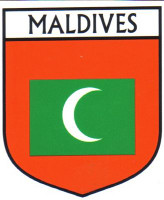 Maldives Flag Crest Decal Sticker