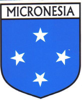 Micronesia Flag Crest Decal Sticker