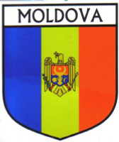 Moldova Flag Crest Decal Sticker