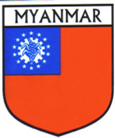 Myanmar Flag Decal Sticker