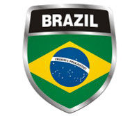 Brazil Crest Sticker NEW