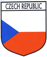 Czech Republic Flag Crest Decal Sticker