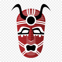 African Color Mask Sticker Africa Decal 4