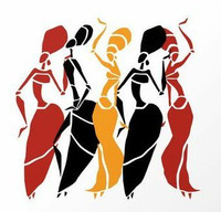 African People Wall Sticker 02