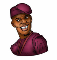 African People Wall Sticker 04