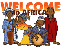 african welcome sticker