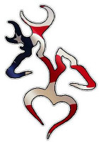 B Heart Fills 2 USA Flag