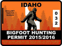 IDAHO BIGFOOT HUNTING STICKER