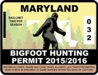 MARYLAND BIGFOOT HUNTING STICKER