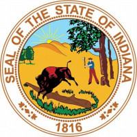 state seal sticker Indiana 2