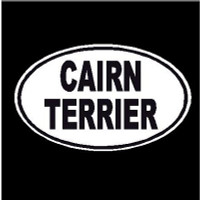 Cairn Terrier Oval Decal