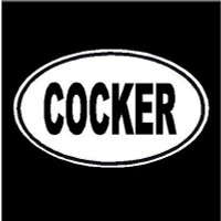Cocker Oval Decal