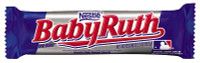 Baby Ruth chocolate bar sticker