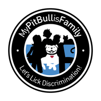 pitbull is my family round sticker