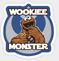 STAR WARS Wookiee Monster Sticker