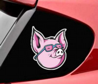 pig head WILD ANIMAL STICKER
