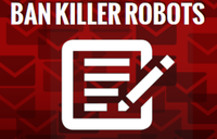 ban killer robots sticker