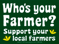 Whos Your Farmer Sticker
