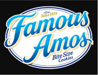Famous Amos logo COOKIE LOGO STICKER Famous Amos logo COOKIE LOGO STICKER