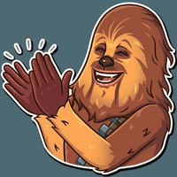chewbacca wookiee star wars sticker 1