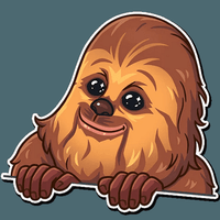 chewbacca wookiee star wars sticker 6