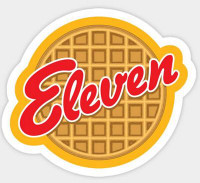 STRANGER THINGS 11 WAFFEL STICKER 2