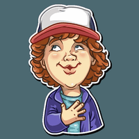 stranger things netflix stricker 13