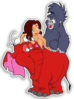 Tarzan Characters Decal4 3340