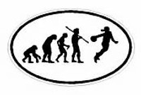 Evolution Sport Stickers BASKETBALL WOMANS - OVAL W Evolution Sport Stickers BASKETBALL WOMANS - OVAL W