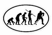 Evolution Sport Stickers HOCKEY - OVAL W Evolution Sport Stickers HOCKEY - OVAL W
