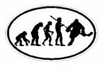 Evolution Sport Stickers HOCKEY 2 - OVAL W Evolution Sport Stickers HOCKEY 2 - OVAL W