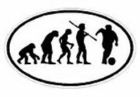 Evolution Sport Stickers SOCCER - OVAL W