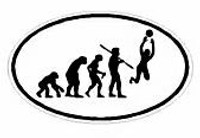 Evolution Sport Stickers VOLLYBALL - OVAL W