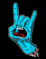 santa cruz screaming hand skateboard sticker