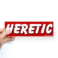 Scarlet Heretic Bumper free thinker sticker