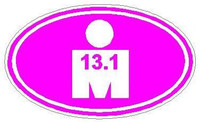 Oval Running Decals Ironman 13.1 sticker W
