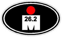 Oval Running Decals Ironman 26.3 Sticker V