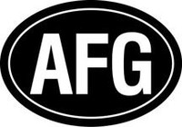 Afghanistan Oval Decal