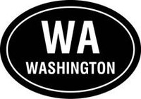 WA Oval Decal