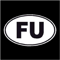 FU Oval Decal