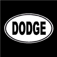 Dodge Oval Decal Dodge Oval Decal