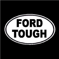 Ford Tough Oval Decal Ford Tough Oval Decal
